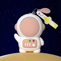 (Rose) Nouvelle Lanière de Ventilateur d'Astronaute de Dessin Animé Étudiant Portable Mignon Mini Chargement Usb