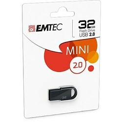 Emtec D250 Mini lecteur USB flash 32 Go USB Type-A 2.0 Noir