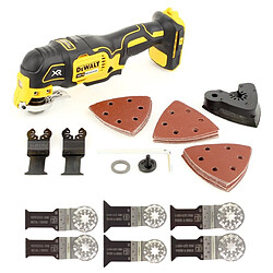 DeWalt DCS 355 N Oscillateur sans fil Multitool 18 V Brushless + 29 pieces d'accessoires + 6x lames - sans batterie, sans