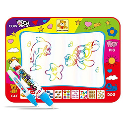 Wewoo Enfants Rainbow Color Magic Doodle Dessin à l'eau Mat avec 2 stylos, Taille: 80cm x 60cm