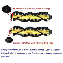 Avis Kit d'accessoires de remplacement AD convient aux pièces d'aspirateur Robot Ilife A4, brosse principale, filtre Hepa, brosse latérale, 12 pièces