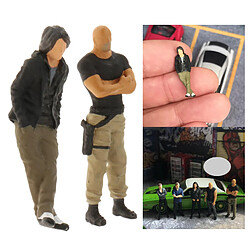 Acheter 2Pcs 1/64 Personnages Mini Men People Street pour Matchbox Enfants Jouet Accs