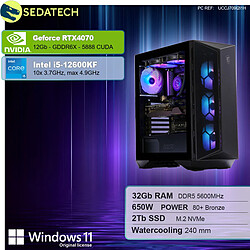 Sedatech PC Gamer • Intel i5-12600KF • RTX4070 • 32Go DDR5 • 2To SSD M.2 • Windows 11