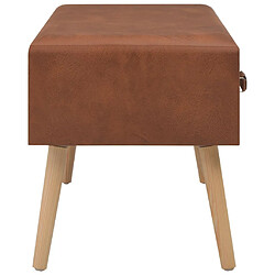 Acheter vidaXL Table basse Marron 80x40x46 cm Similicuir