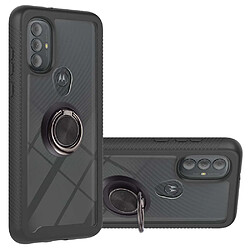 Coque en TPU antichoc avec béquille à anneau rotatif noir pour votre Motorola Moto G Power (2022)/G Pure