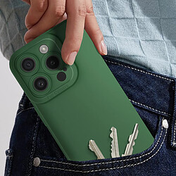 Avis Avizar Coque pour iPhone 15 Pro Max Silicone Mat Protection Caméra Vert