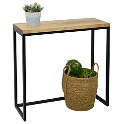 Ds Meubles Table Console Icub 30x80x80cm Noir