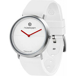 NOERDEN Montre Connectée Hybride Waterproof 5ATM Life 2 avec Bracelet en Silicone Blanc