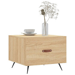 Avis Maison Chic Table basse,Table Console Table d'appoint, Table pour salon Chêne sonoma 50x50x40 cm Bois d'ingénierie -MN20276