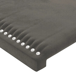 Acheter Maison Chic Lot de 4 Têtes de lit design pour chambre - Décoration de lit Gris foncé 90x5x78/88 cm Velours -MN57504