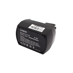 vhbw NiMH Batterie 3300mAh pour outils électriques Metabo BSP9.6 comme 6.25471, 6.31775, ME-974.