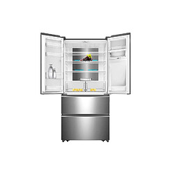 7 SEVENSTARS Réfrigérateur French door Sevenstars S7FD530XFAQUA 529 litres Inox