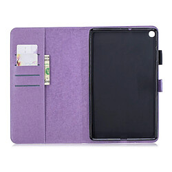 Avis Etui en PU papillons violet avec support pour votre Galaxy Tab A 10.1 (2019) SM-T515/SM-T510