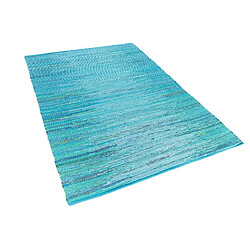 Beliani Tapis bleu 140 x 200 cm MERSIN