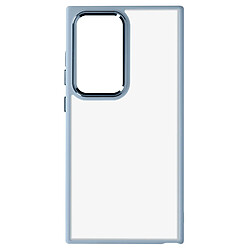 Avizar Coque pour Samsung S24 Ultra Dos Rigide Contour Souple Design Fumé Bleu Pâle