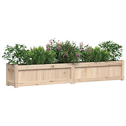 Avis Maison Chic Lot de 2 Jardinières,Bac à fleurs - pot de fleur bois de pin massif -GKD89249