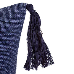 Acheter BigBuy Home Coussin MEDITERRANEO Blue marine Polyester Pompons 45 x 10 x 45 cm