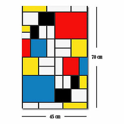 Avis EPIKASA Impression sur Toile Mondrian Composition