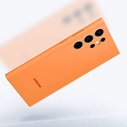 Avis Coque en silicone pour Samsung Galaxy S23 Ultra 5G Orange Abricot