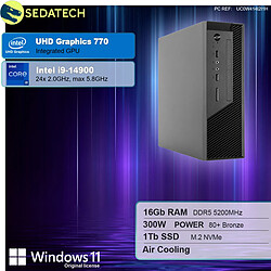 Sedatech Mini-PC Pro ITX • Intel i9-14900 • 16Go DDR5 • 1To SSD M.2 • DVD-RW • Windows 11