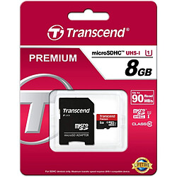 Transcend Carte Mémoire microSDXC 8 Go Classe 10 UHS-I 400x TRANSCEND Transcend Premium