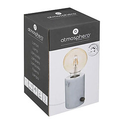 Acheter Atmosphera, Createur D'Interieur Lampe saba marbre Dimm H11,5 cm Blanc - ATMOSPHERA