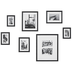 Beliani Cadre photo ZINARE Rectangulaire Urbain Noir