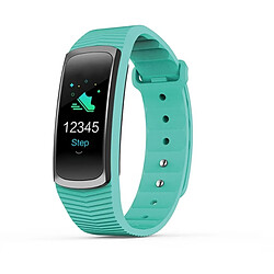 Wewoo Bracelet connecté vert Fitness Tracker 0,96 pouces Bluetooth Smart Bracelet, IP67 imperméable, Traker d'activité de soutien / moniteur de fréquence cardiaque / de pression artérielle / Capture à distance