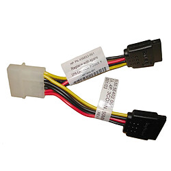 Câble Molex vers 2x SATA HP Amphenol 456853-001 457899-001 10cm Adaptateur ML110 - Occasion