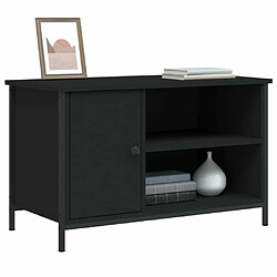 Avis Maison Chic Meuble TV scandinave - Banc TV pour salon Noir 80x40x50 cm Bois d'ingénierie -MN62912