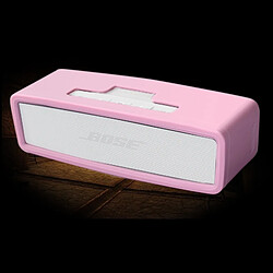 Wewoo Housse de protection pour haut-parleur Bluetooth portable antichoc souple en silicone avec Bose Mini 1/2 Rose