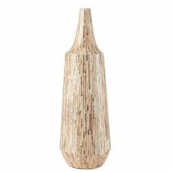 Paris Prix Vase Bouteille Motif Mosaïque Nuye 71cm Beige