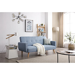 Acheter Concept Usine Canapé scandinave convertible 3 places bleu BERLIN