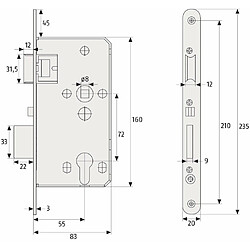 Serrure automatique ABUS ABTS45551