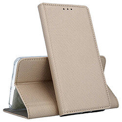 Htdmobiles Housse pour Oppo A18 / A38 - etui coque pochette portefeuille + verre trempe - OR MAGNET