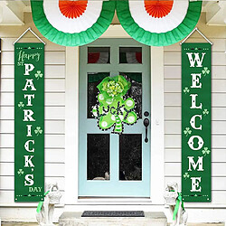 Heureux Irlandais St Patricks Day Décorations Bannière Porche Inscrivez Décor Home Partie Porte Mur Arbre Party Favor Ornement Accessoires pas cher