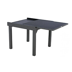 Acheter Table extensible carrée alu Piazza 4/8 places Graphite - Hespéride