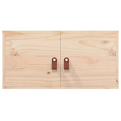 Avis vidaXL Armoires murales 2 pcs 60x30x30 cm Bois de pin massif