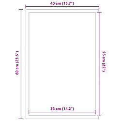 vidaXL Paillasson bleu 40x60 cm pas cher