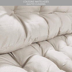 Vounot Lot de 2 Coussins pour palettes en bois beige pas cher