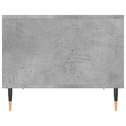 Acheter vidaXL Table basse gris béton 60x50x40 cm bois d'ingénierie