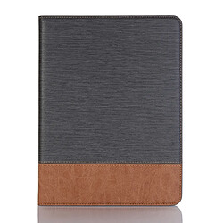 Wewoo Housse Étui Coque en cuir PU avec texture horizontale pour iPad Pro12,9 po 2018avec porte-cartes et emplacements cartes gris