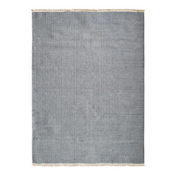 Thedecofactory ESSENCE - Tapis en jute et coton avec franges gris clair 120x170