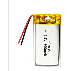 1 pièce 502035 batterie Lipo rechargeable (3.7v, 300mAh Lipo) pour écouteurs Bluetooth, montres intelligentes, points de vente, instruments médicaux et autres appareils