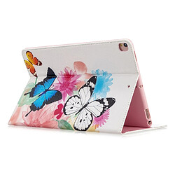 Acheter Etui en PU impression de motifs avec support papillon vif pour votre Apple iPad 10.2 (2019)