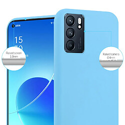 Cadorabo Coque Oppo Reno6 5G Etui en Bleu pas cher