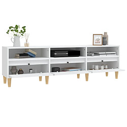 Acheter vidaXL Meuble TV blanc 150x30x44,5 cm bois d'ingénierie