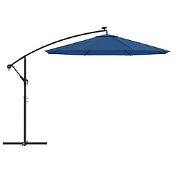 Acheter vidaXL Tissu de remplacement pour parasol déporté Bleu azuré 350 cm