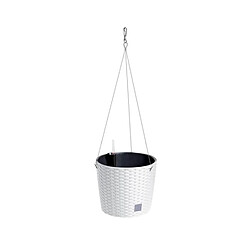 Pot de fleurs avec insert à suspendre Prosperplast Rato Round blanc 6,5L