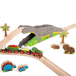 Bigjigs Rail Pont de dinosaures Bronto Riser